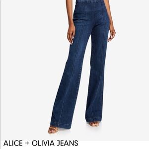 Alice & Olivia High Rise Wide Leg jeans sz 24